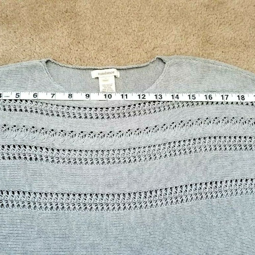 Sundance catalog Lovely Days Tunic Sweater Dress Gray Sz Small - Picture 5 of 8